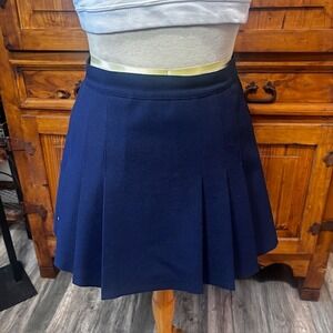 HEAD Navy Blue Pleated Tennis Skirt Athletic Mini Skort Sportswear